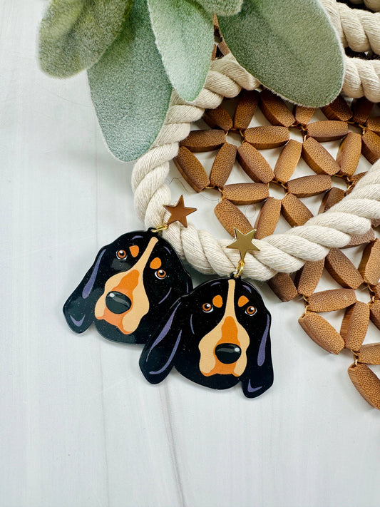 Smokey Dangles- 18k Gold Plated