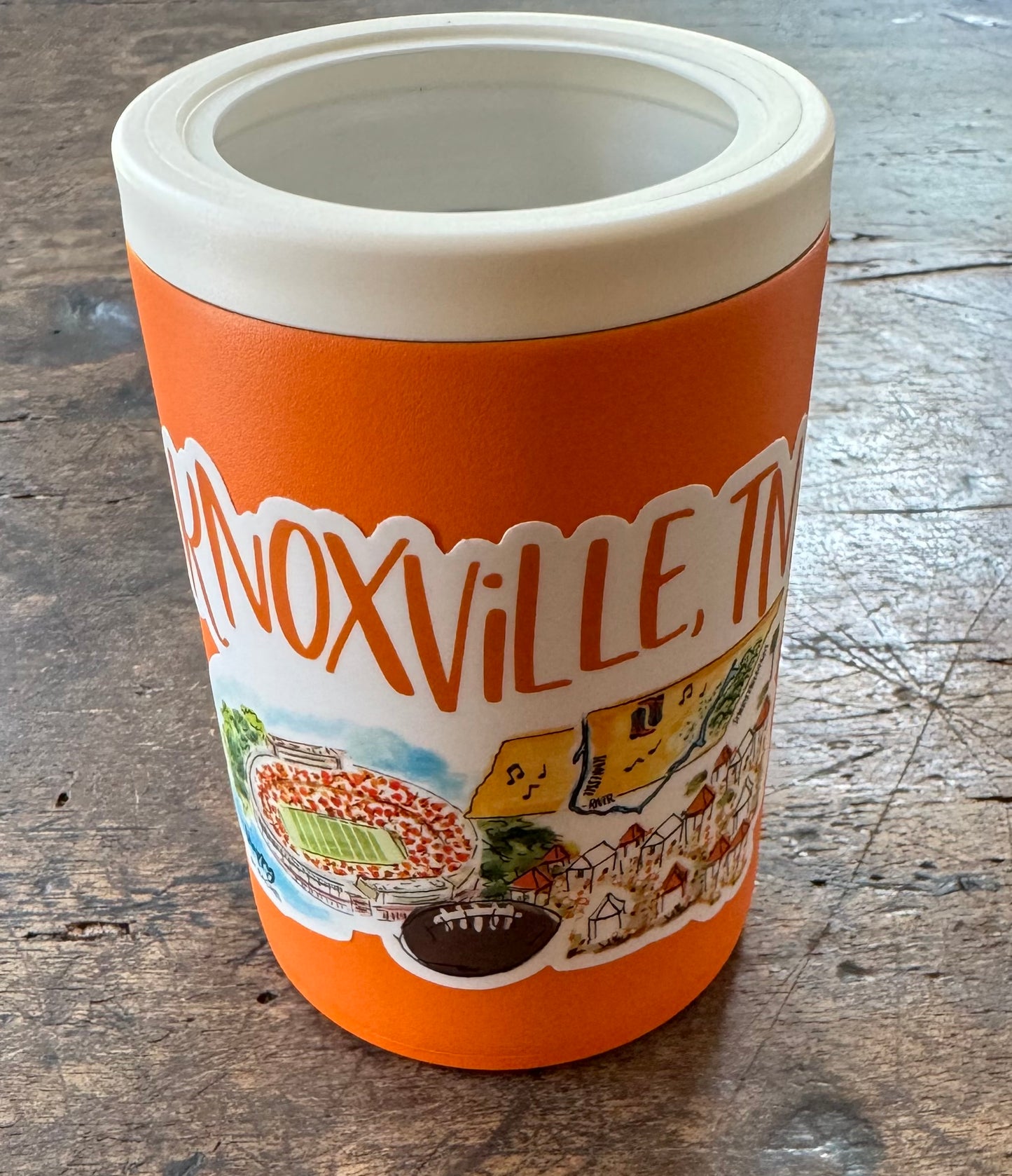Knoxville Swig Can/Bottle Koozie (Orange)