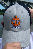 Grey Blue Mesh Vol Navy Hat