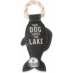 Lake Dog - 12" Canvas Dog Toy on Rope