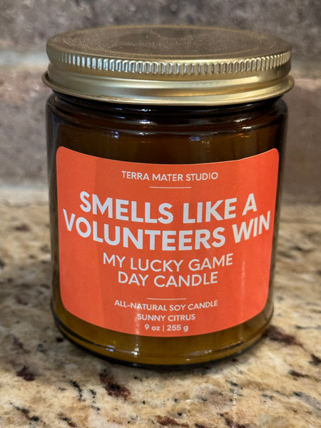 Smell Like a Volunteers Win Candle