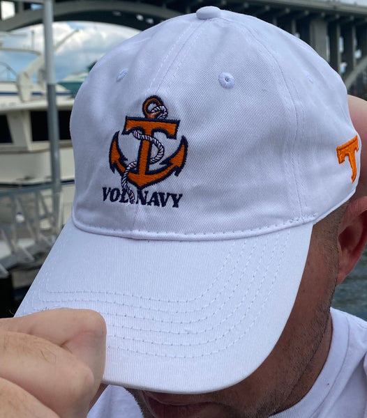 White Vol Navy Hat