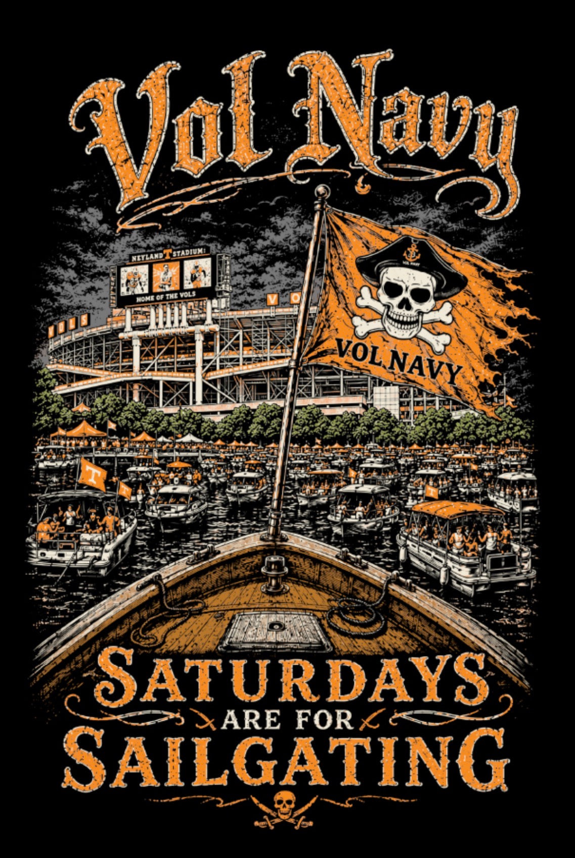 Dark Mode Sailgating Short-sleeve Shirt