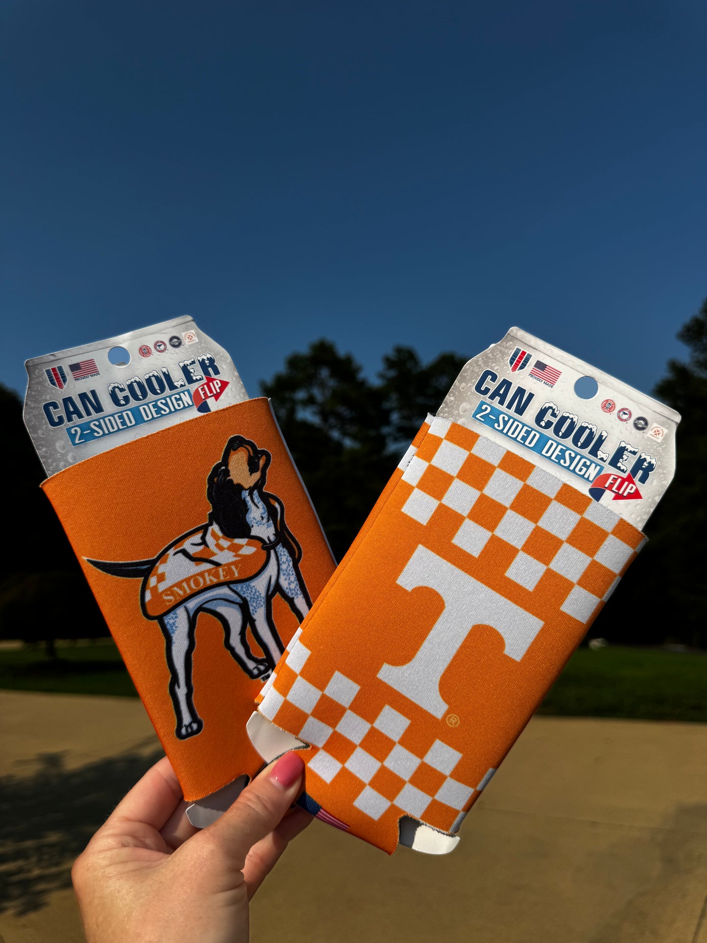 20 oz Collapsible Power T or Smokey Koozie