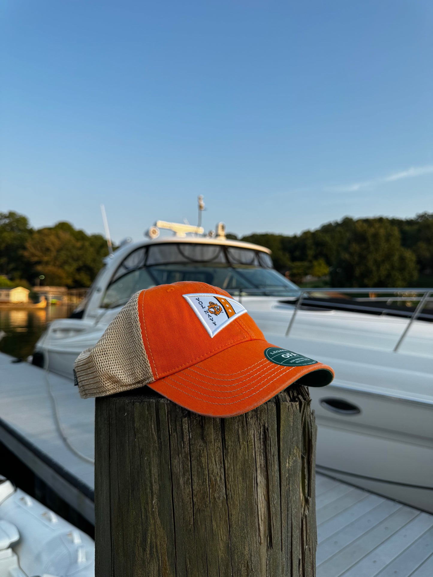 Orange Vol Navy Burgee Trucker Hat