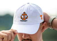 White Vol Navy Hat