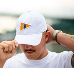 White Vol Navy Burgee Hat