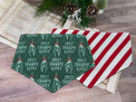 Free Sloppy Kisses Reversible Christmas Dog Bandana